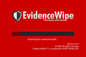 Evidence Wipe Scan Process Screenshot